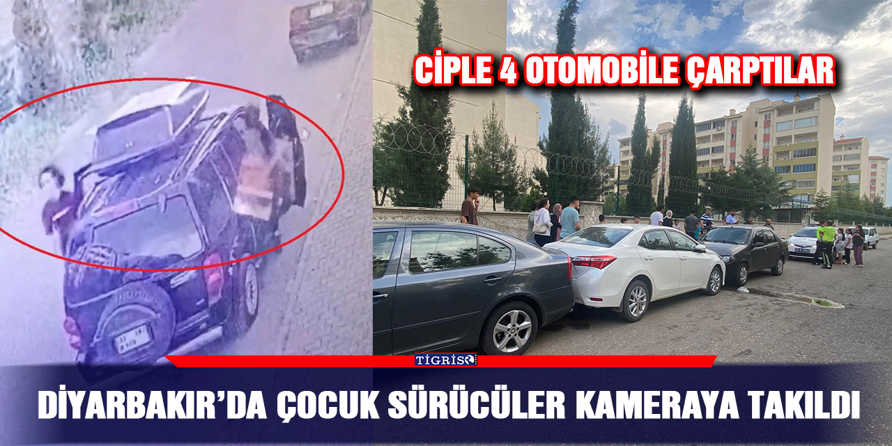 Diyarbakır’da çocuk sürücüler kameraya takıldı