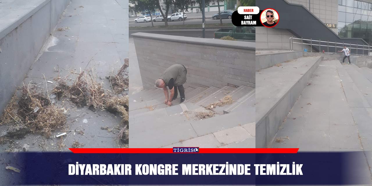 Diyarbakır Kongre Merkezinde temizlik