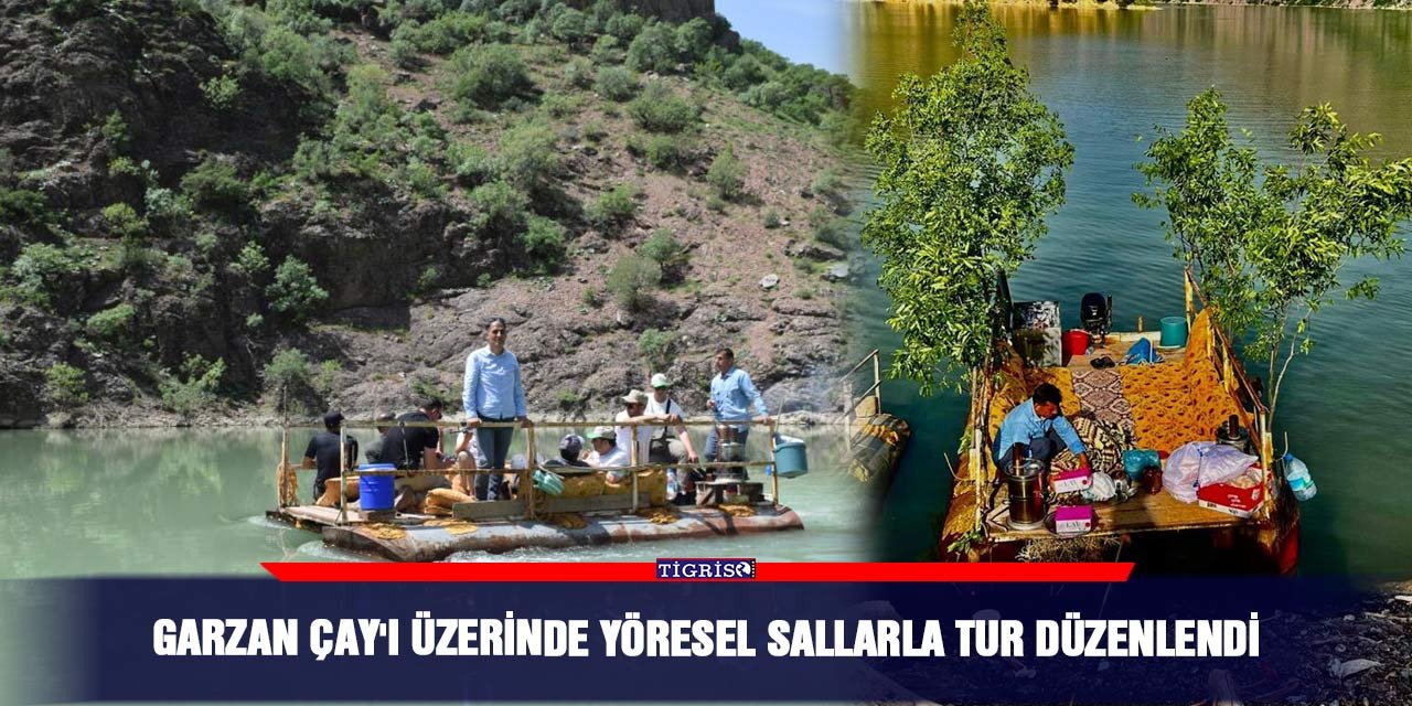 Garzan Çay'ı üzerinde yöresel sallarla tür düzenlendi