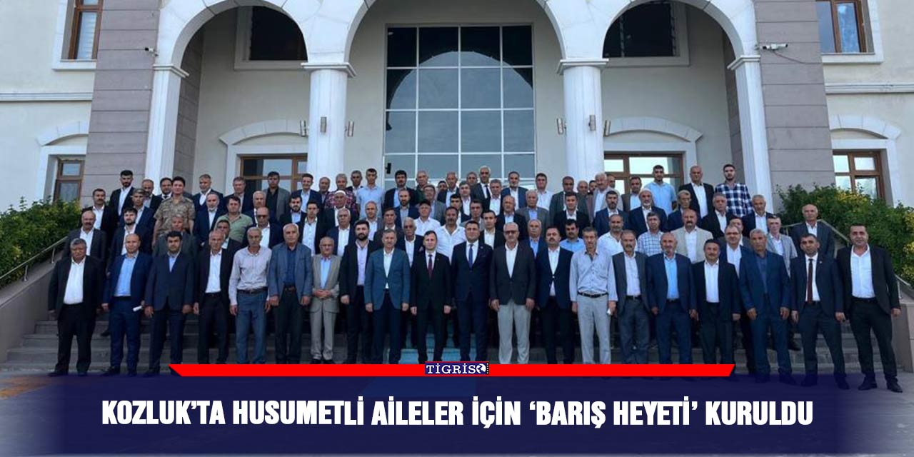 Kozluk’ta husumetli aileler için ‘barış heyeti’ kuruldu