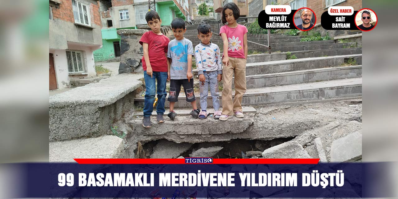 VİDEO - 99 basamaklı merdivene yıldırım düştü