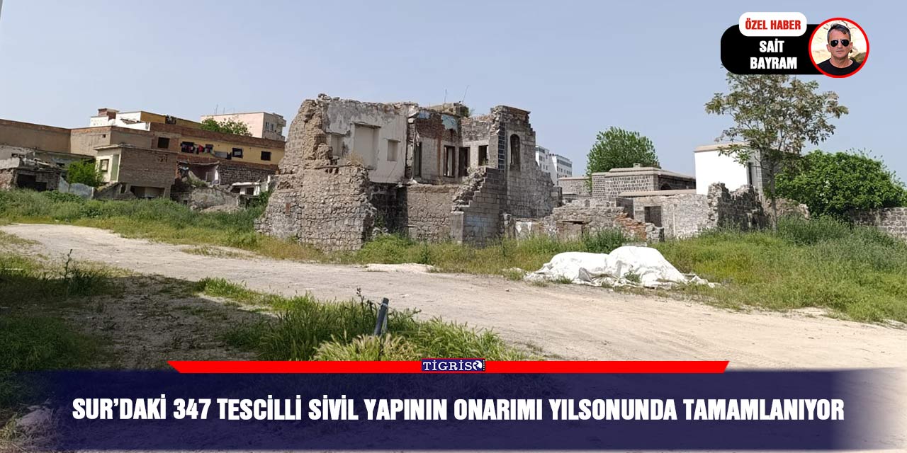 VİDEO - Surdaki 347 tescilli sivil yapının onarımı yılsonunda tamamlanıyor
