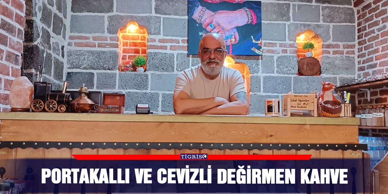 Portakallı ve cevizli değirmen kahve