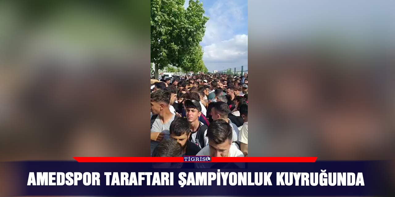 VİDEO - Amedspor taraftarı şampiyonluk kuyruğunda
