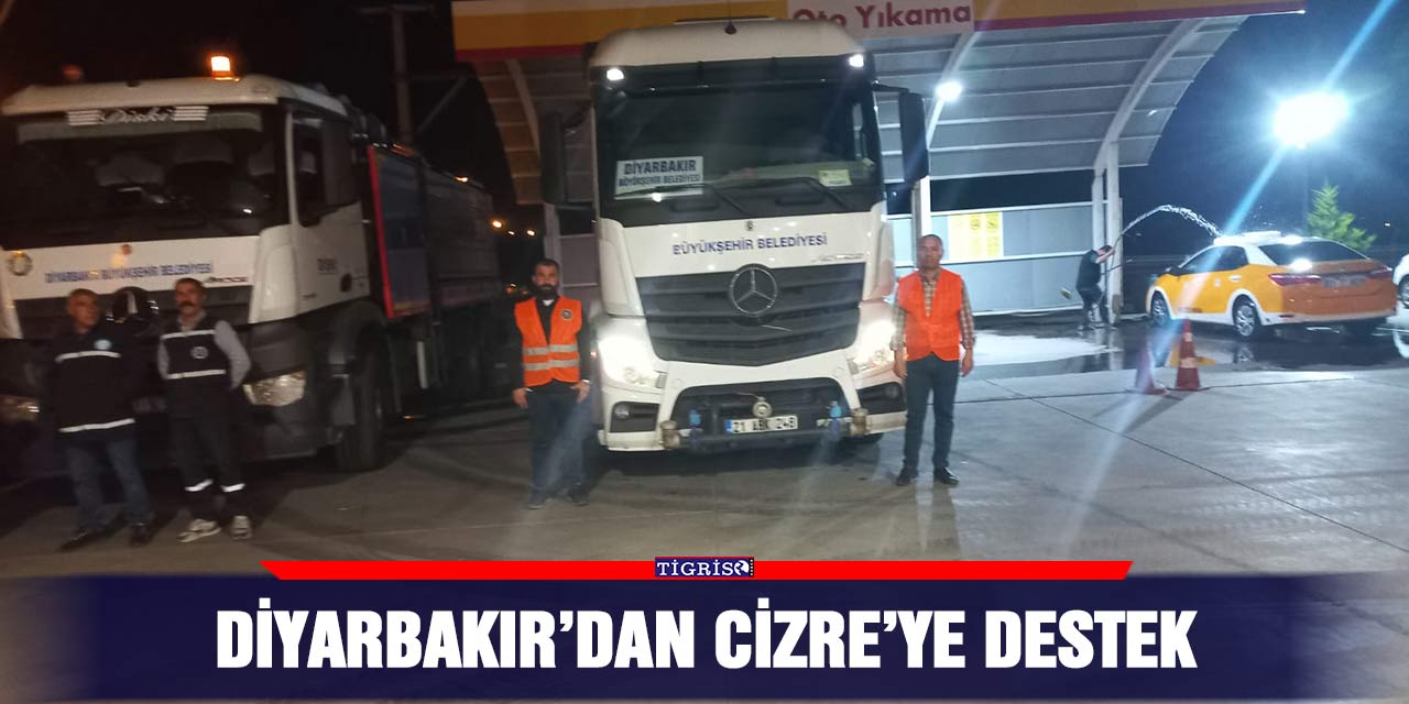 Diyarbakır’dan Cizre’ye destek