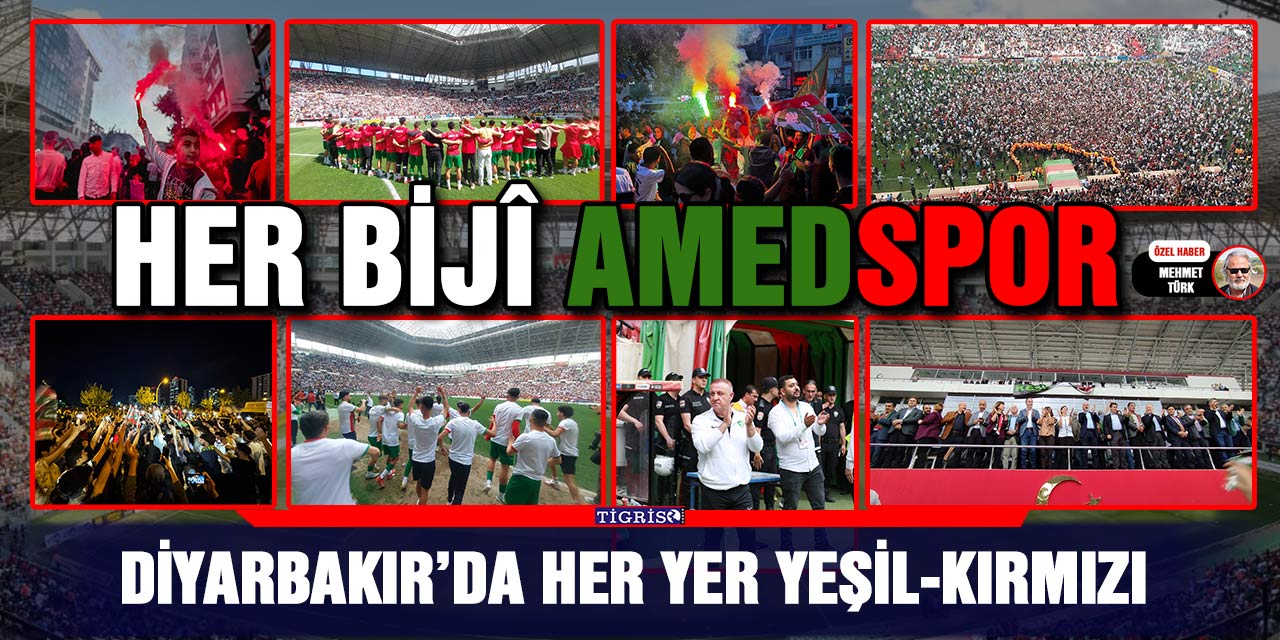 VİDEO - Diyarbakır’da her yer yeşil-kırmızı