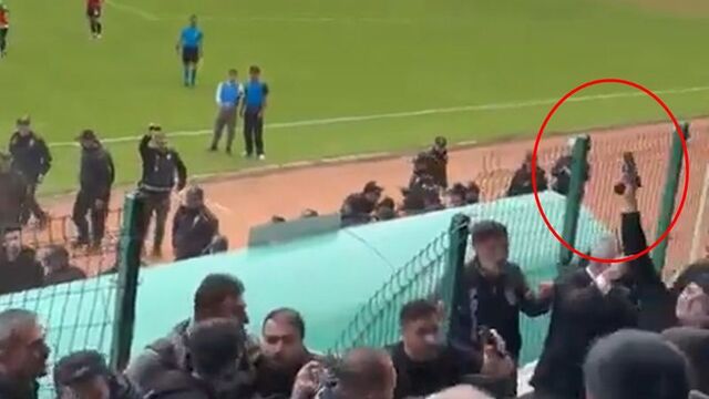 Maçta havaya ateş açan polise soruşturma