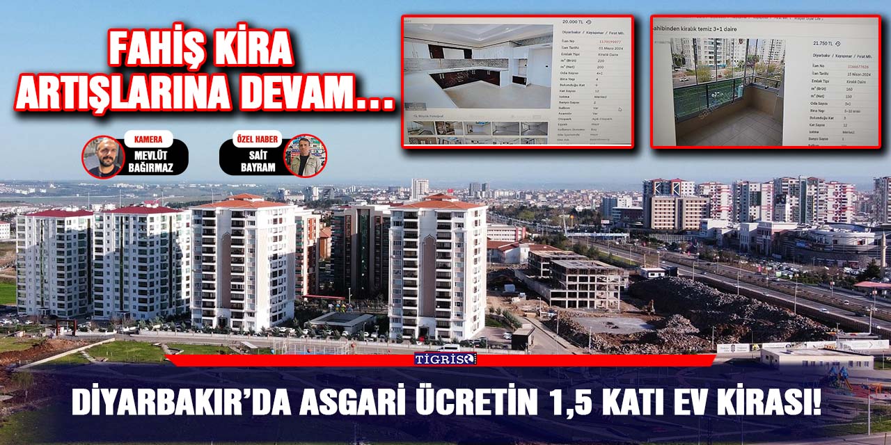 VİDEO - Diyarbakır’da asgari ücretin 1,5 katı ev kirası!
