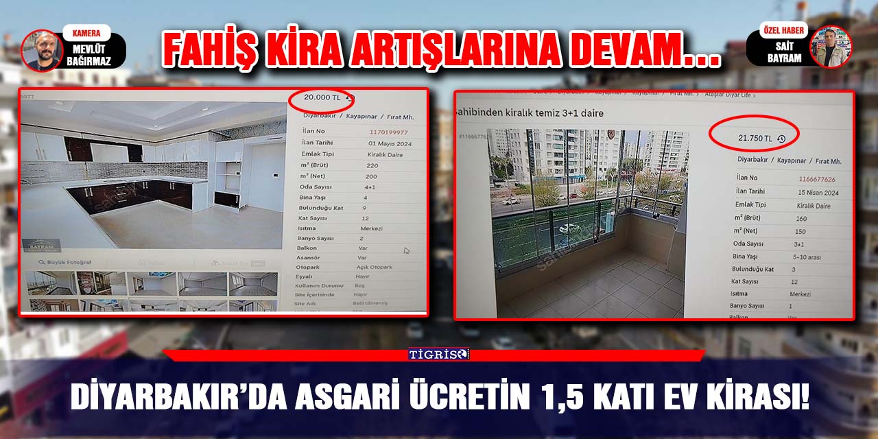 VİDEO - Diyarbakır’da asgari ücretin 1,5 katı ev kirası!