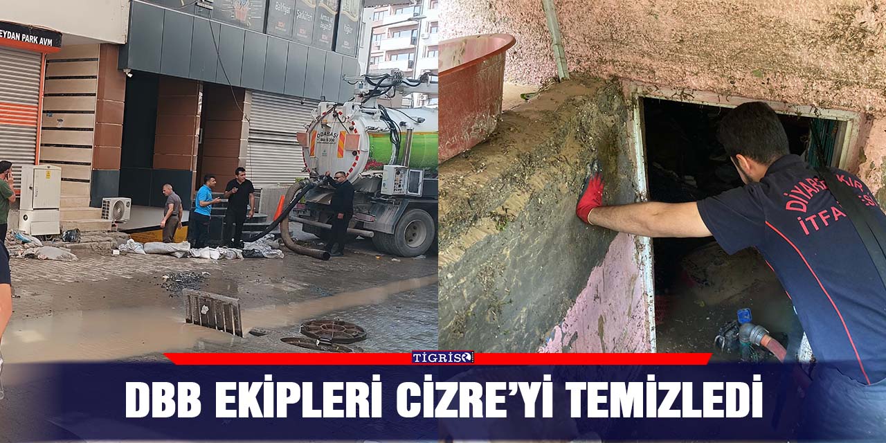 DBB ekipleri Cizre’yi temizledi