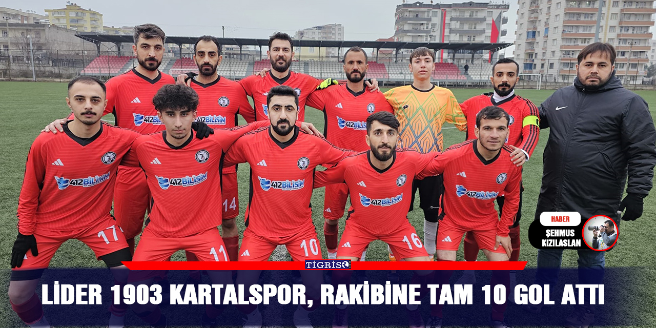 Lider 1903 Kartalspor, rakibine tam 10 gol attı