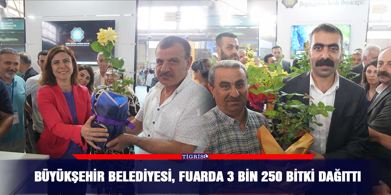Büyükşehir Belediyesi, fuarda 3 bin 250 bitki dağıttı