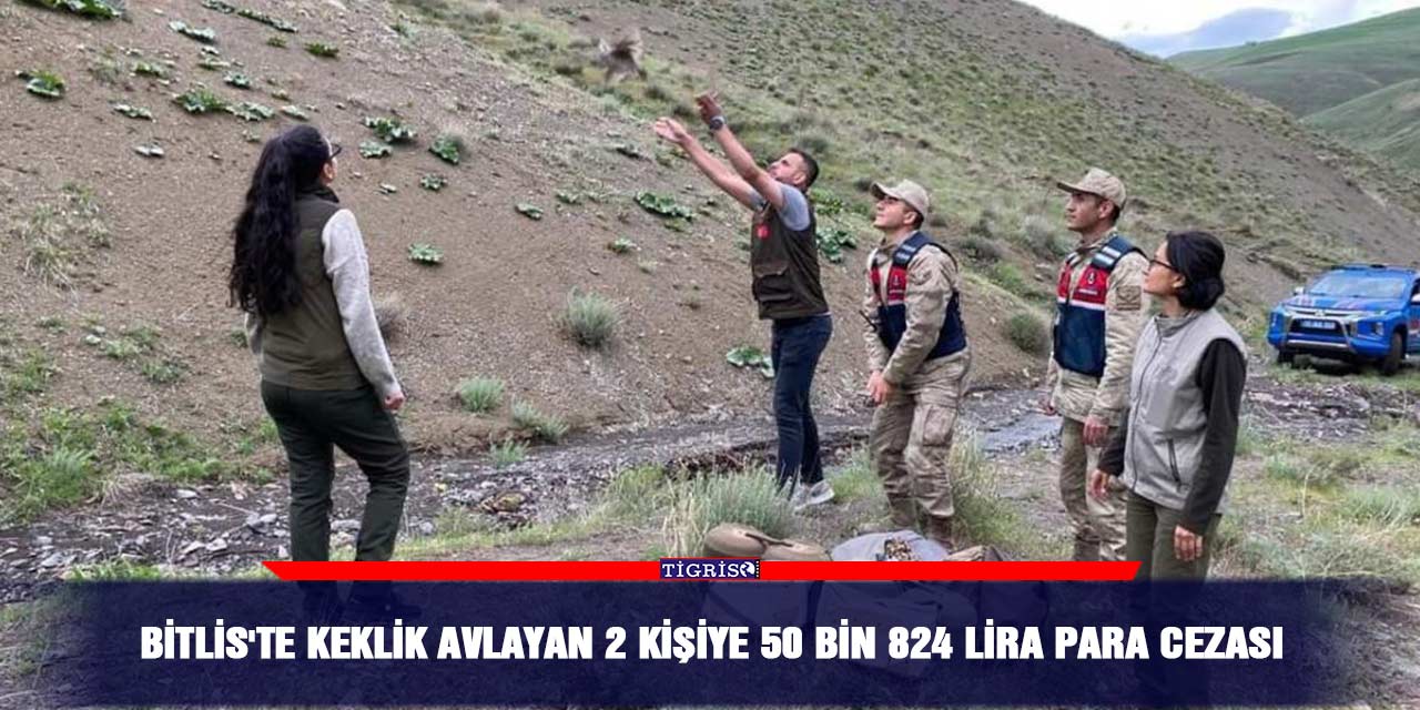 Bitlis'te keklik avlayan 2 kişiye 50 bin 824 lira para cezası