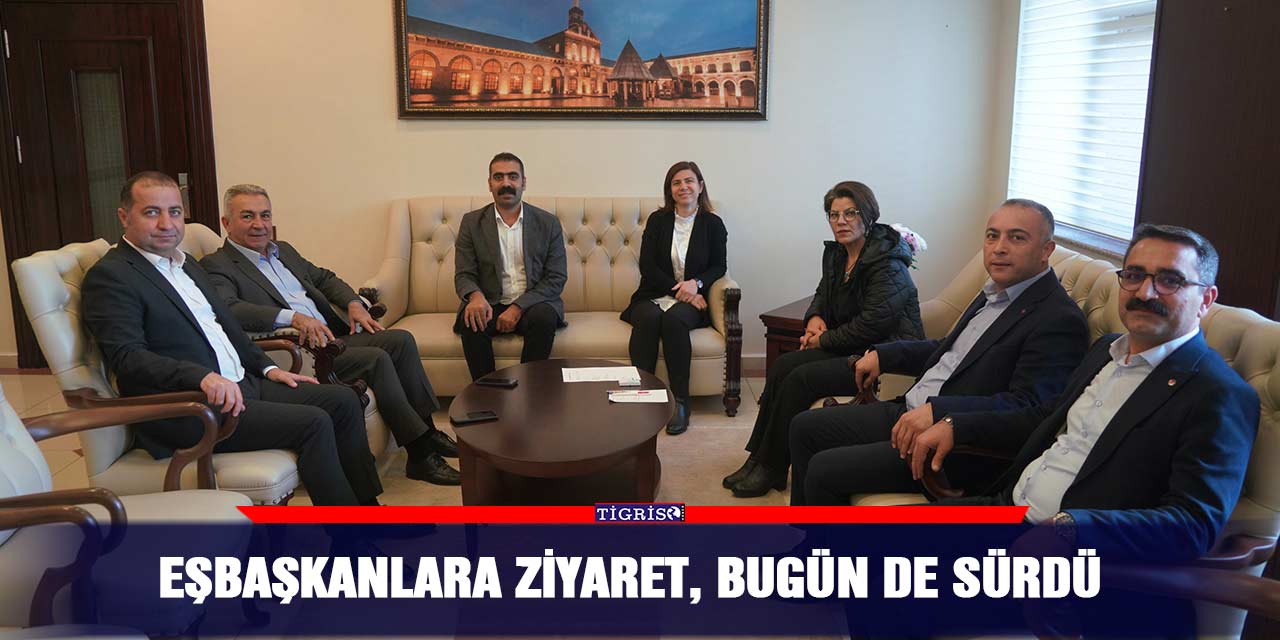 Eşbaşkanlara ziyaret, bugün de sürdü