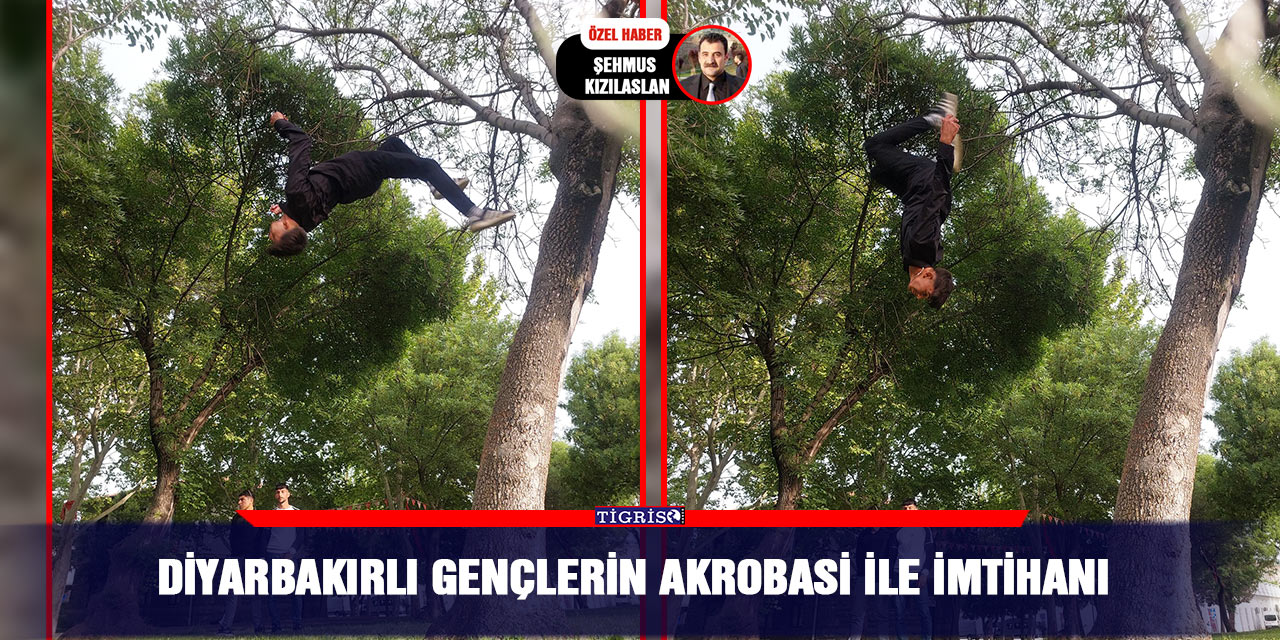 VİDEO - Diyarbakırlı gençlerin akrobasi ile imtihanı