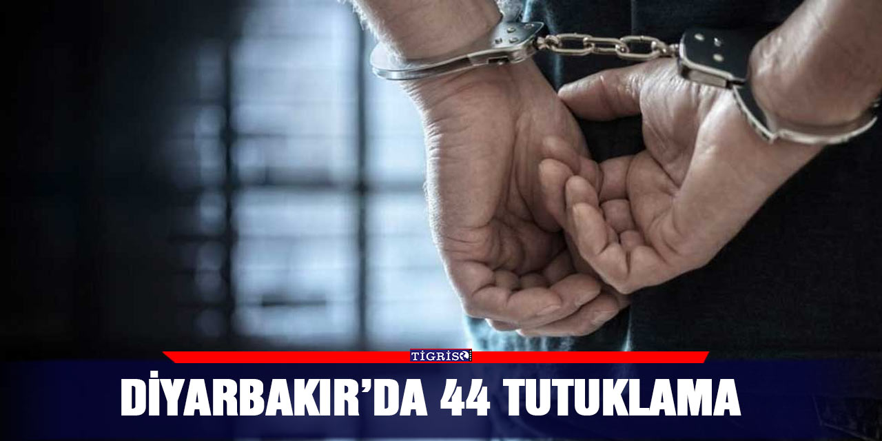 Diyarbakır’da 44 tutuklama