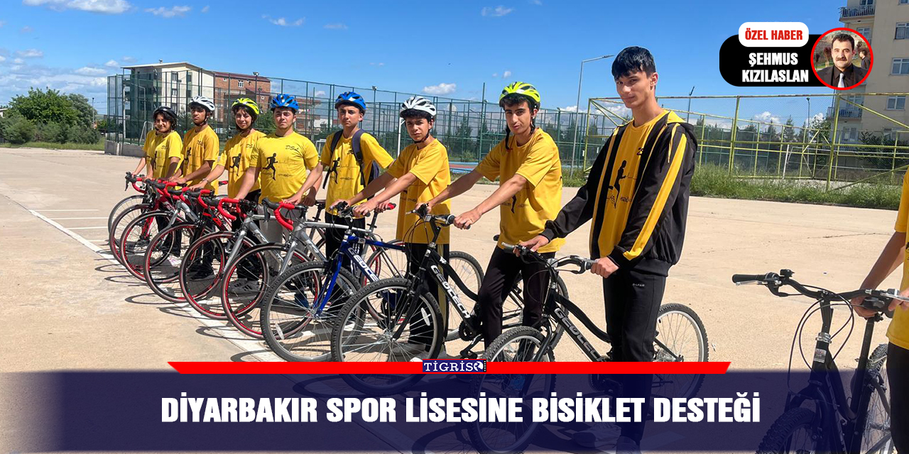 Diyarbakır Spor Lisesine bisiklet desteği