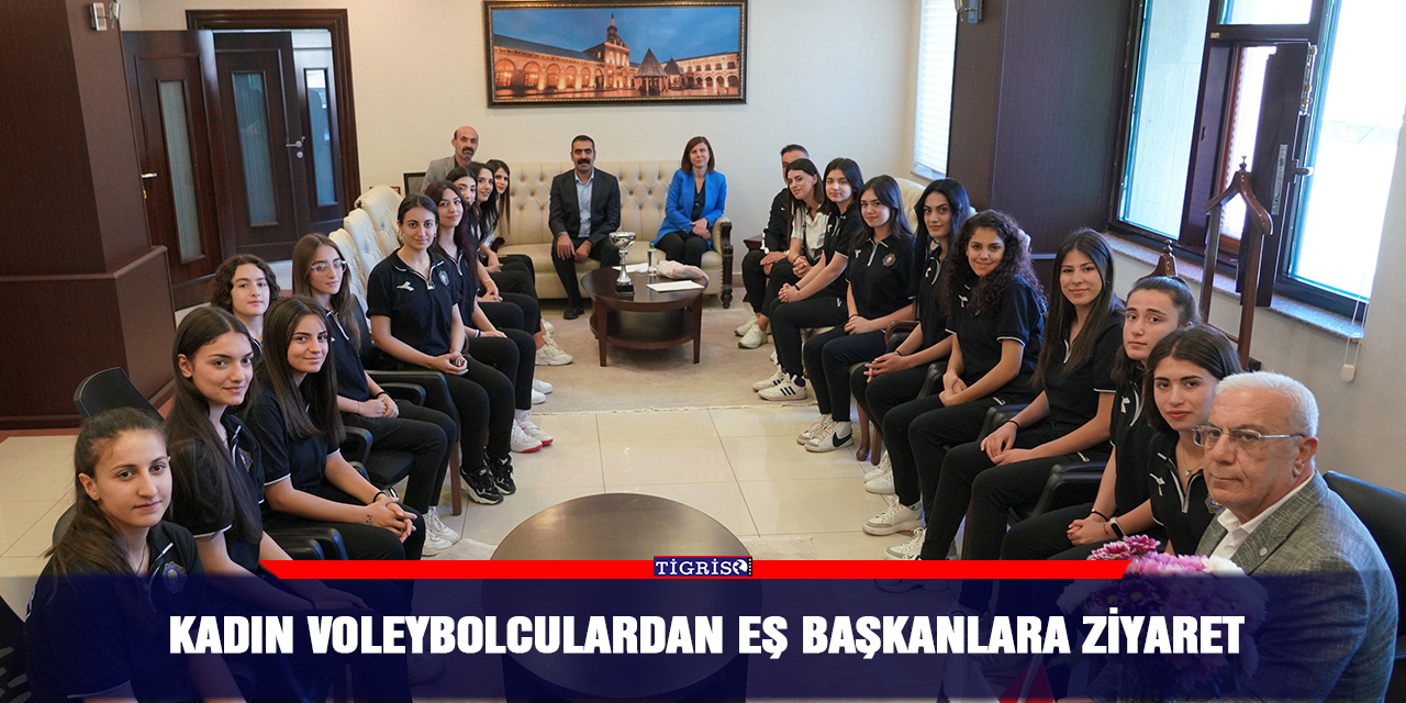 Kadın voleybolculardan eş Başkanlara ziyaret