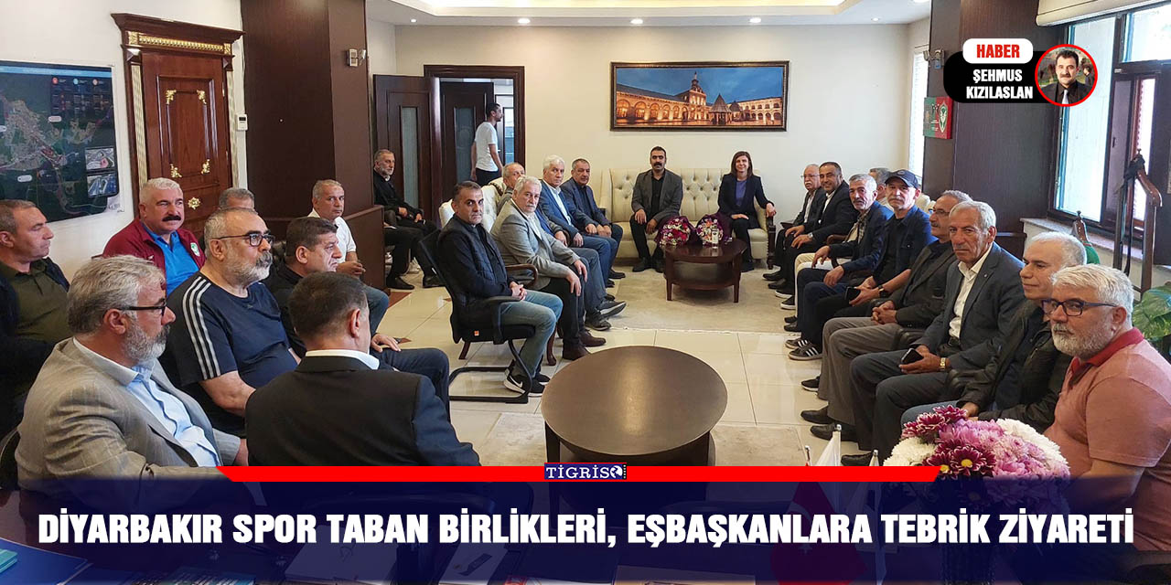 Diyarbakır spor taban birlikleri, eşbaşkanlara tebrik ziyareti