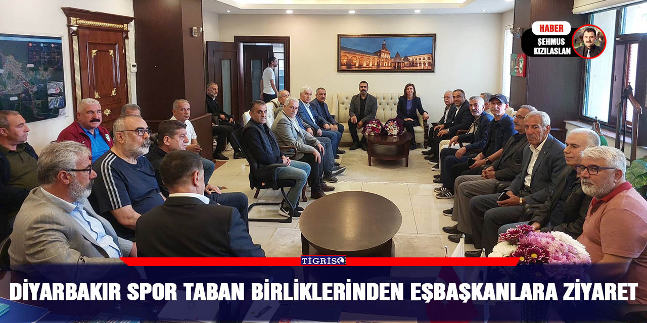 Diyarbakır spor taban birliklerinden eşbaşkanlara ziyaret