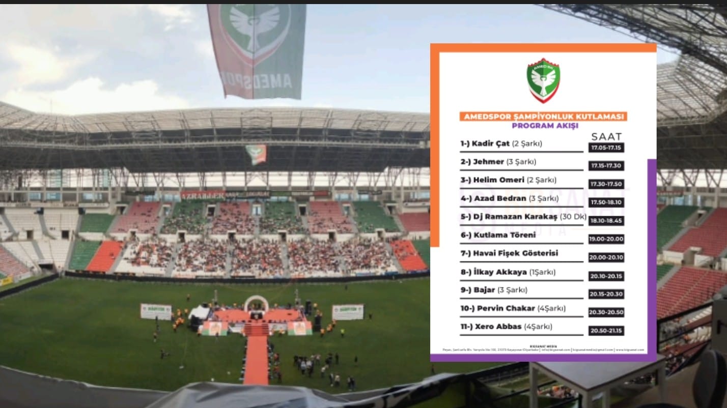 Amedspor kupa törenine o da katılıyor