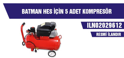 BATMAN HES İÇİN 5 ADET KOMPRESÖR