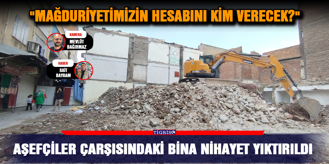 VİDEO - Aşefçiler çarşısındaki bina nihayet yıktırıldı