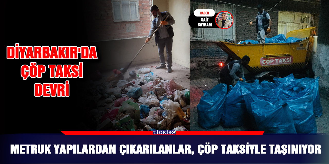 Diyarbakır'da çöp taksi devri