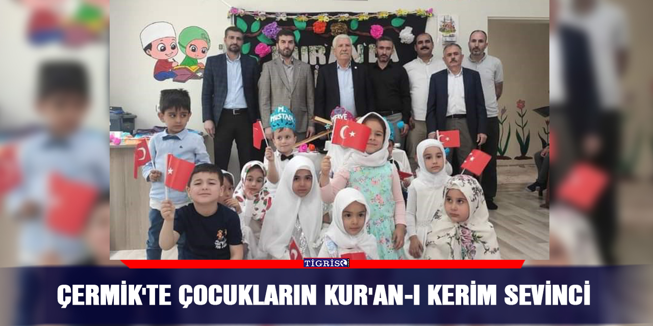 Çermik'te çocukların Kur'an-ı Kerim sevinci