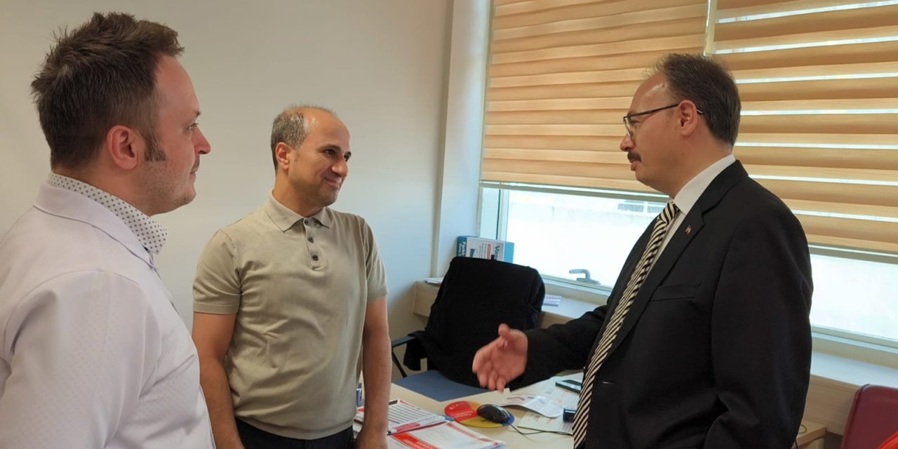 Vali, araştırma hastanesini ziyaret etti