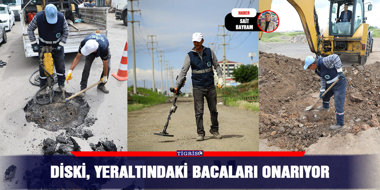 DİSKİ, yeraltındaki bacaları onarıyor