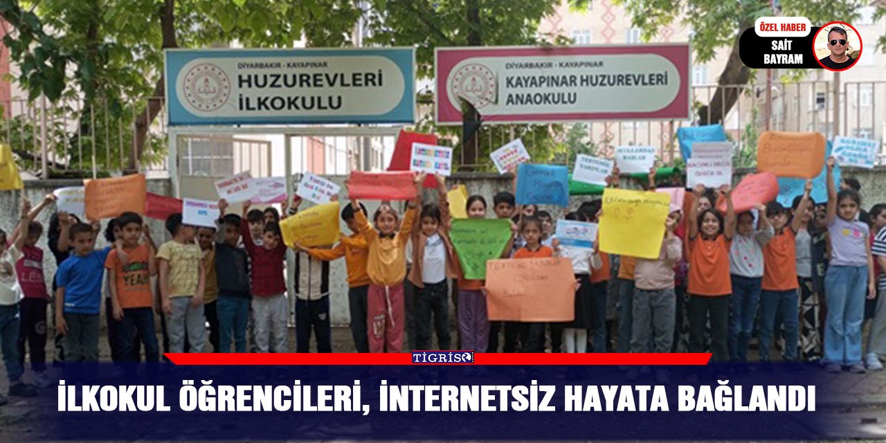 İlkokul öğrencileri, internetsiz hayata bağlandı