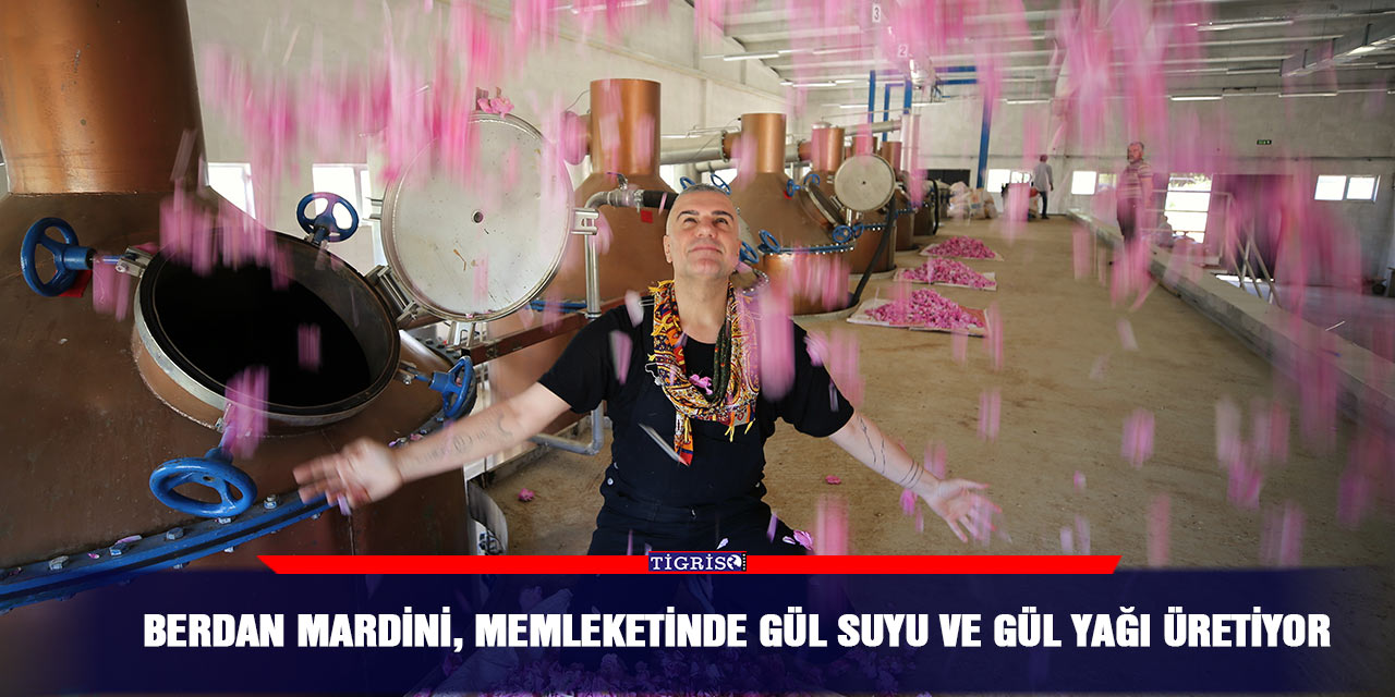 Berdan Mardini, memleketinde gül suyu ve gül yağı üretiyor