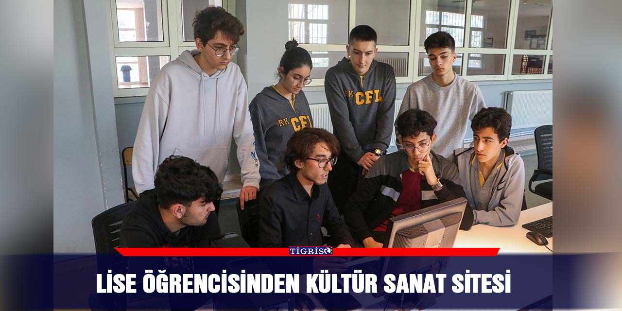 Lise öğrencisinden kültür sanat sitesi
