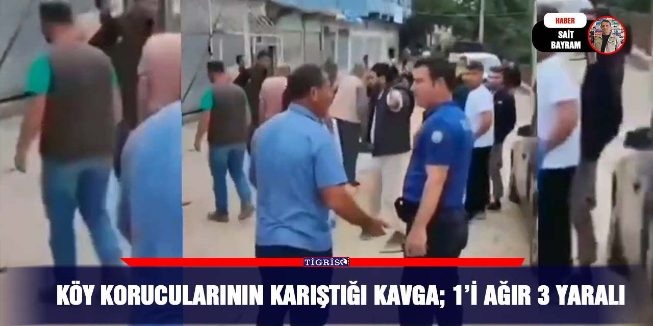 VİDEO - Köy korucularının karıştığı kavga; 1’i ağır 3 yaralı