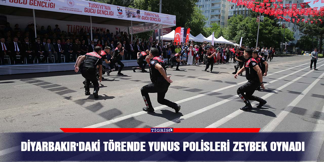 Diyarbakır'daki törende yunus polisleri zeybek oynadı