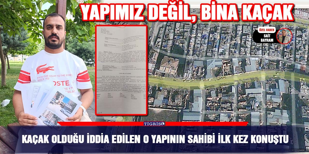 Kaçak olduğu iddia edilen o yapının sahibi ilk kez konuştu