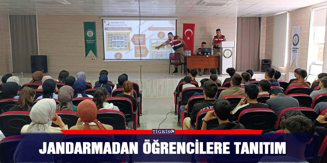 Jandarmadan öğrencilere tanıtım