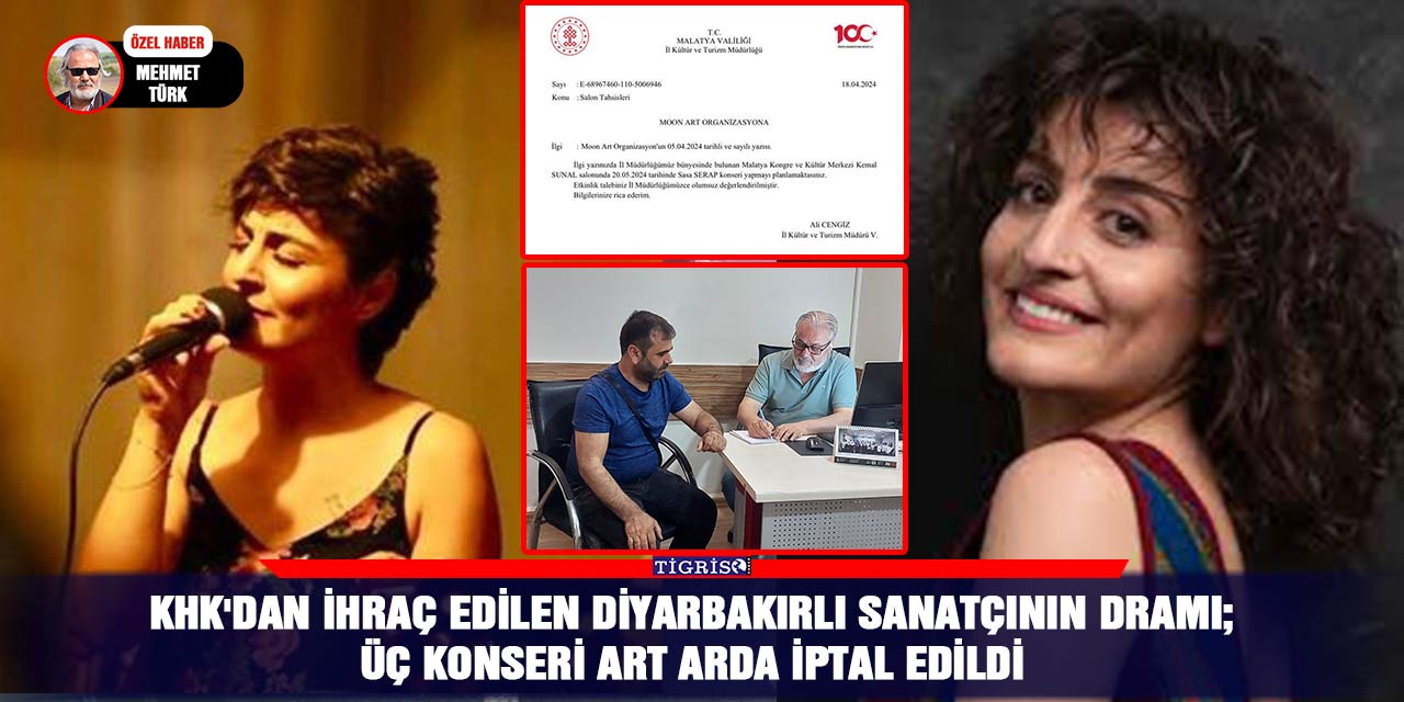 KHK'dan ihraç edilen Diyarbakırlı sanatçının dramı; Üç konseri art arda iptal edildi