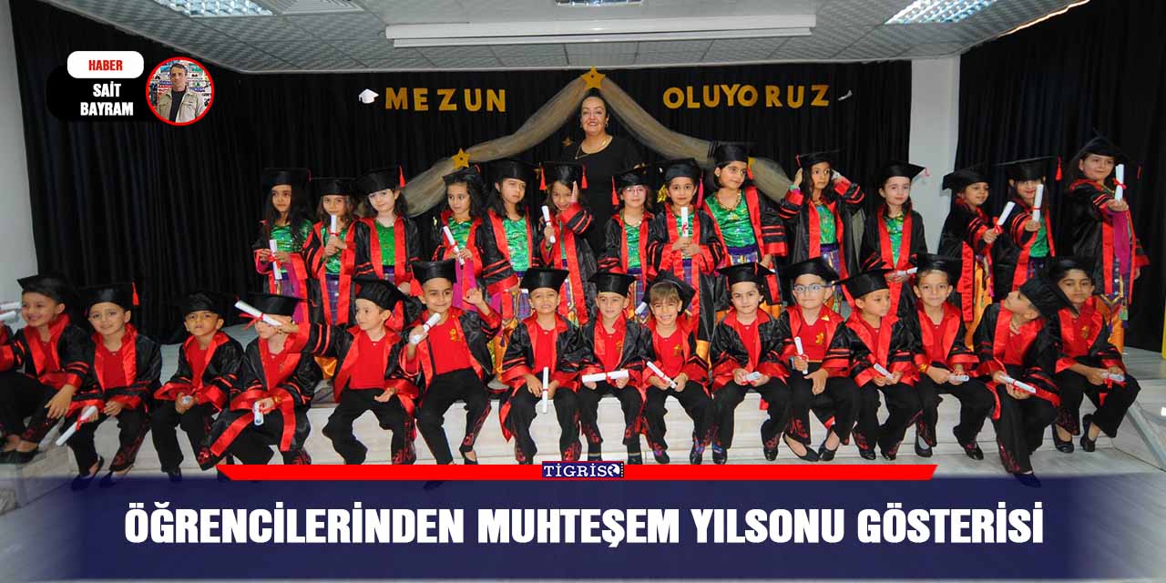 Minik öğrencilerden muhteşem yılsonu gösterisi