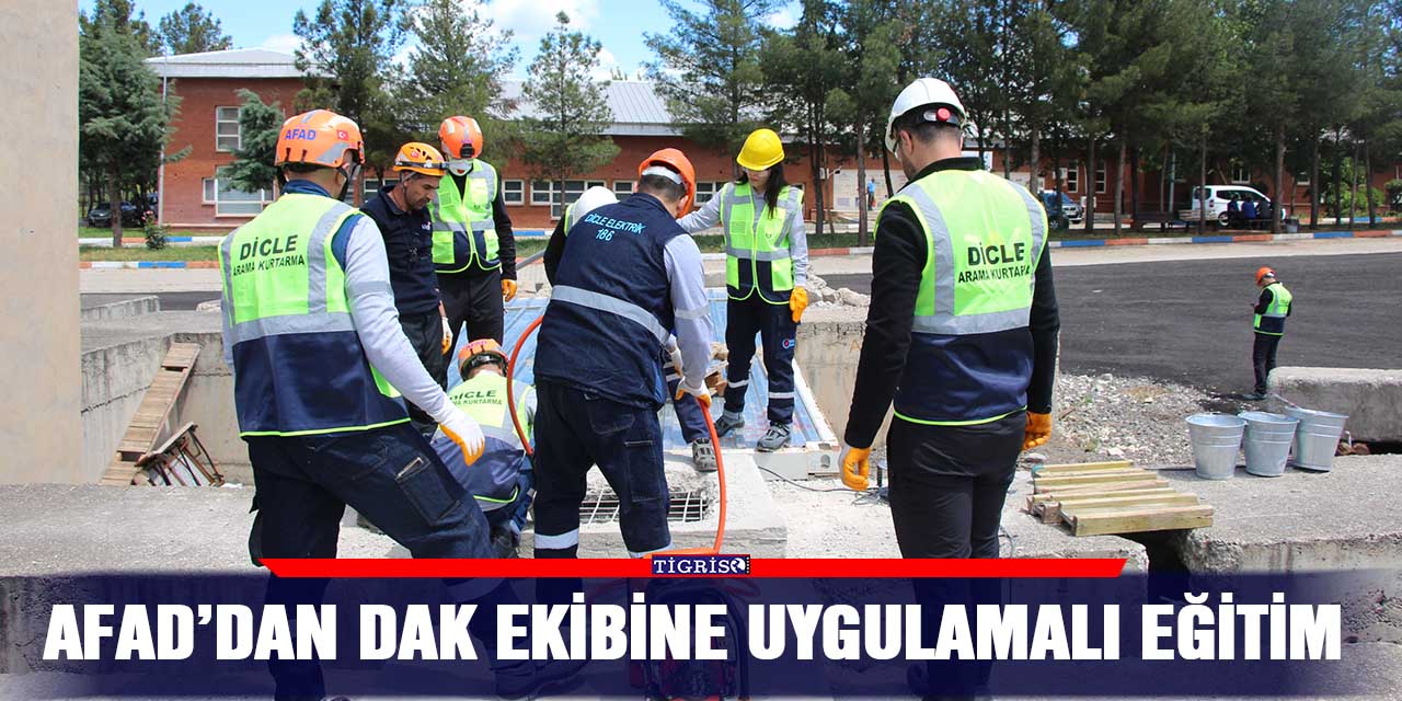 AFAD’dan DAK ekibine uygulamalı eğitim