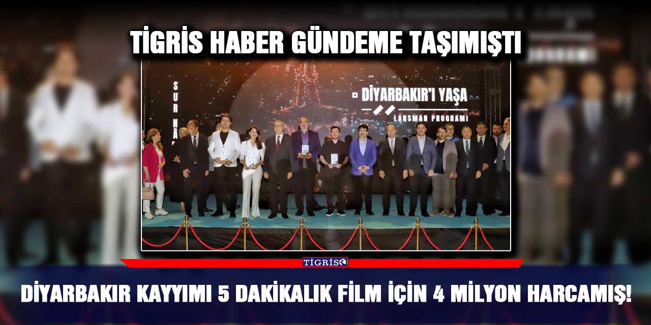 Diyarbakır kayyımı 5 dakikalık film için 4 milyon harcamış!