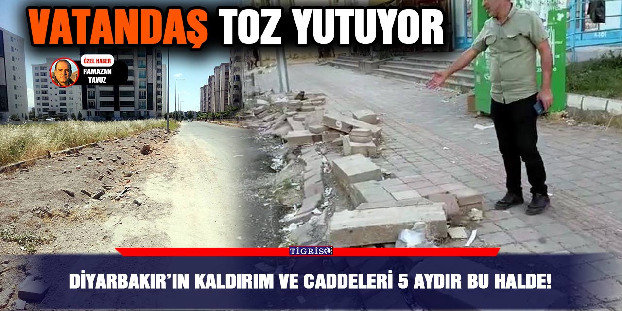 VİDEO - Diyarbakır’ın kaldırım ve caddeleri 5 aydır bu halde!