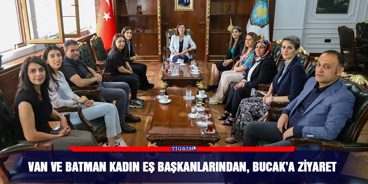 Van ve Batman kadın eş başkanlarından, Bucak’a ziyaret
