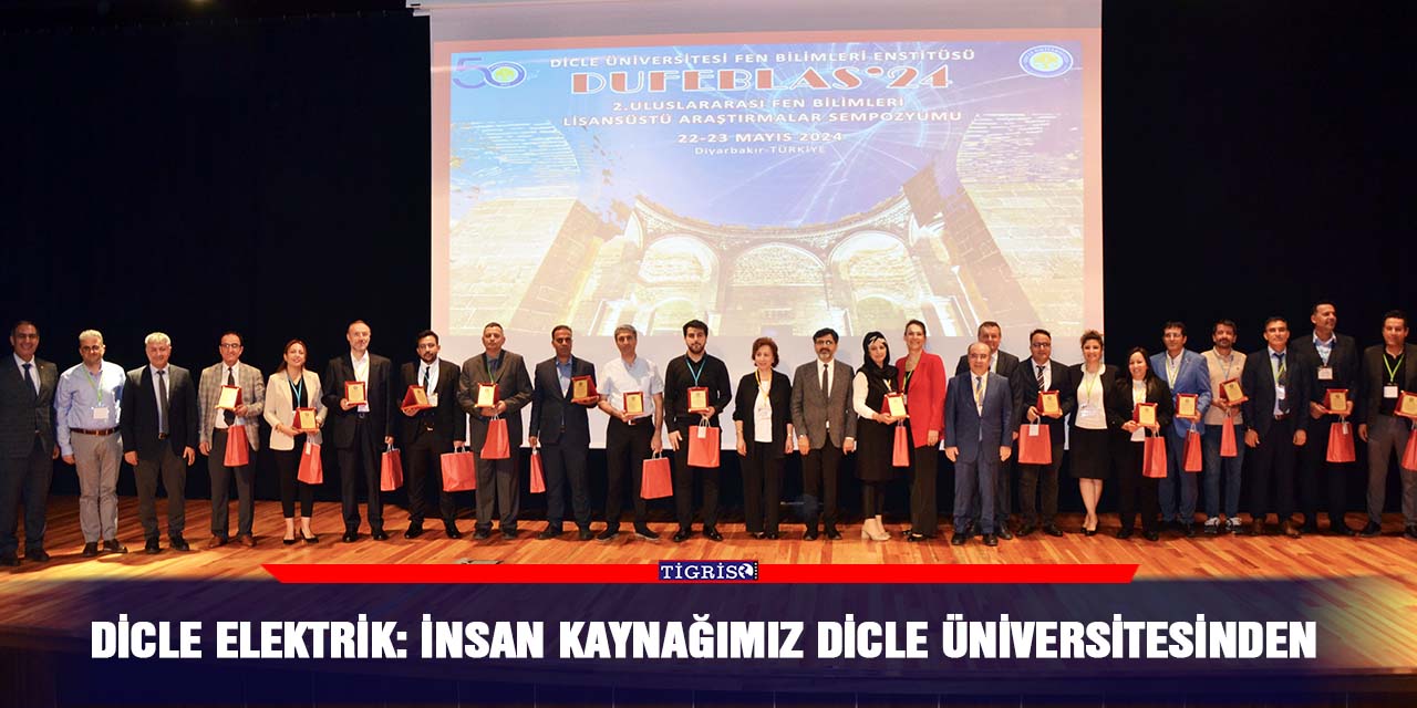 Dicle elektrik: İnsan kaynağımız Dicle Üniversitesinden