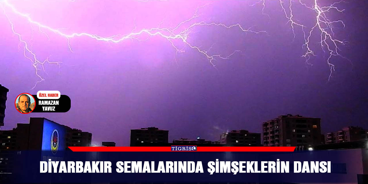 VİDEO - Diyarbakır semalarında şimşeklerin dansı