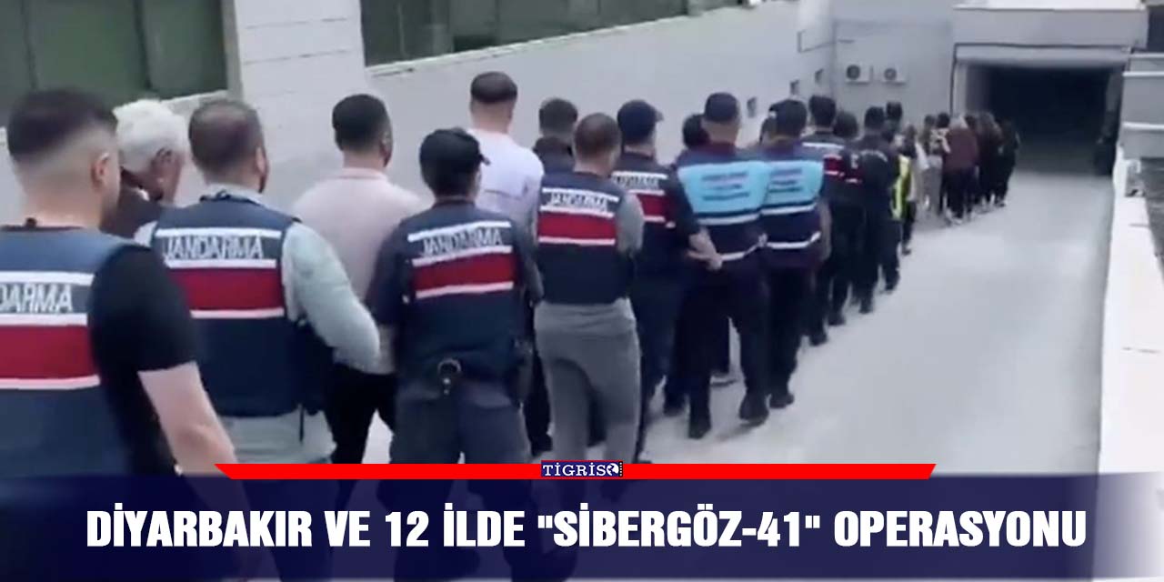 VİDEO - Diyarbakır ve 12 ilde "Sibergöz-41" operasyonu