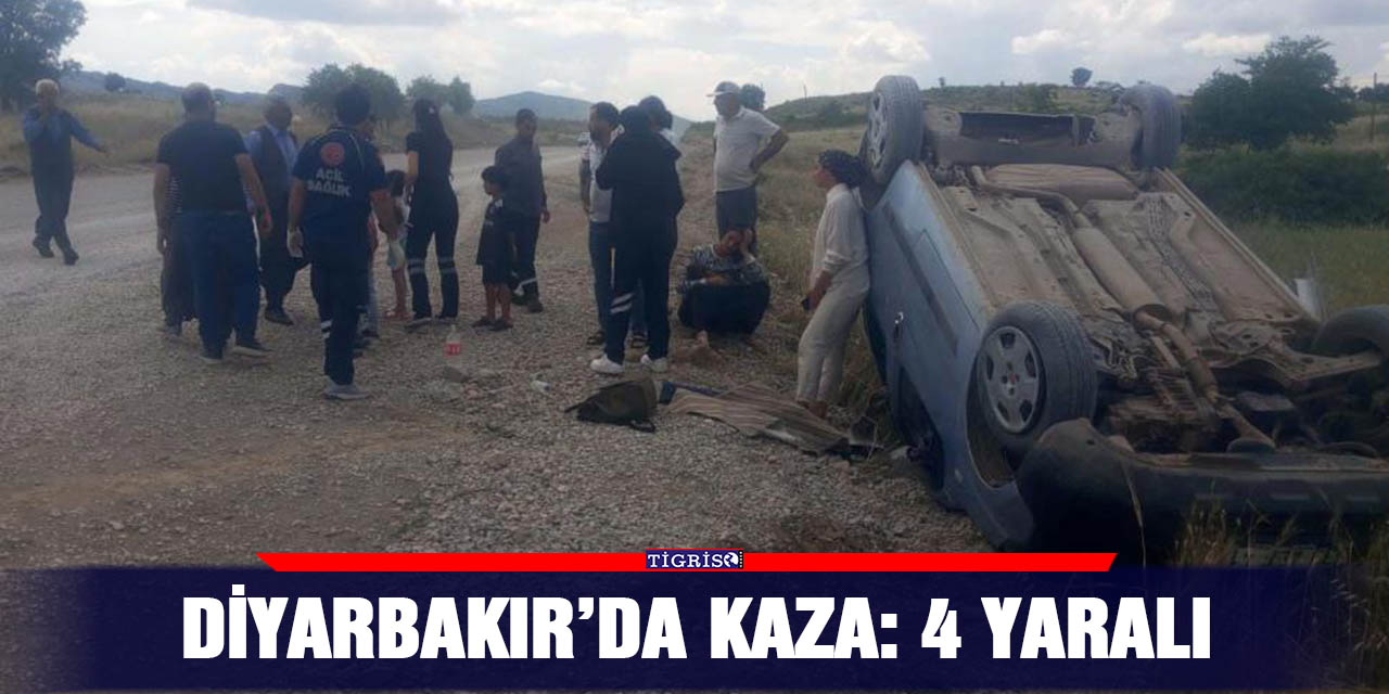 Diyarbakır’da kaza: 4 yaralı