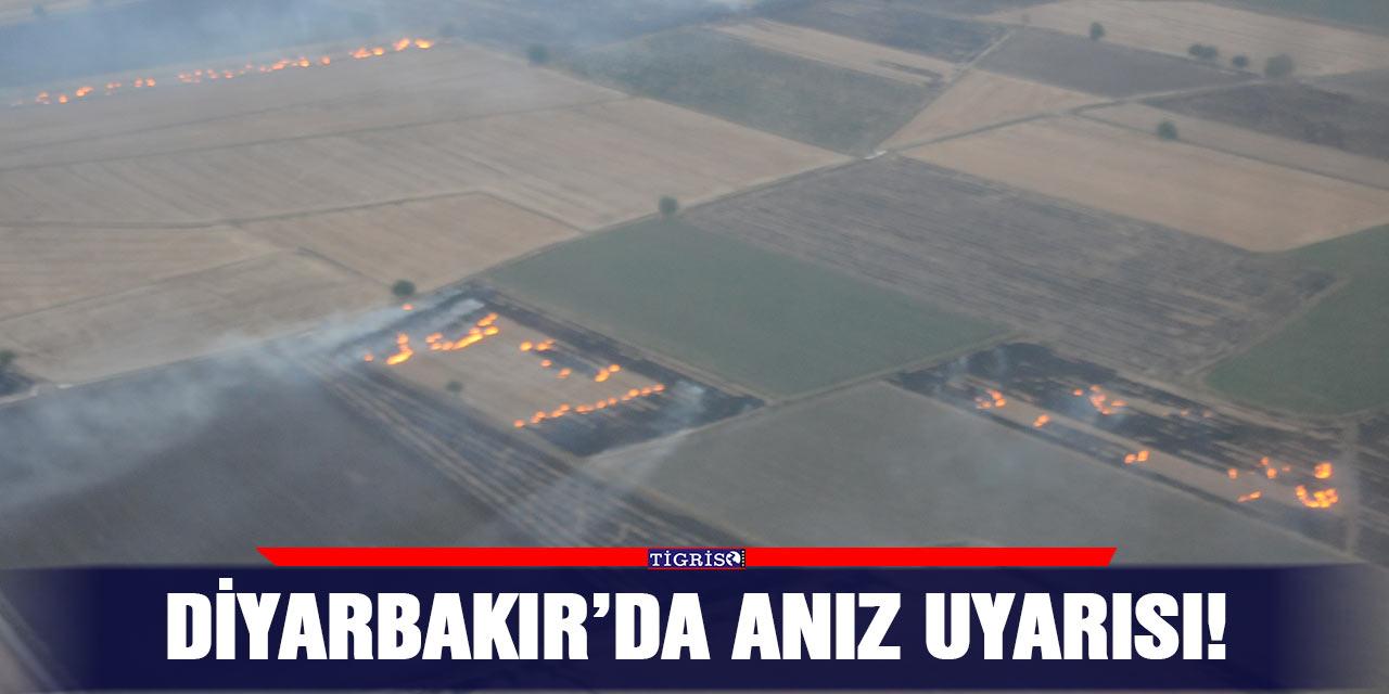 Diyarbakır’da anız uyarısı!