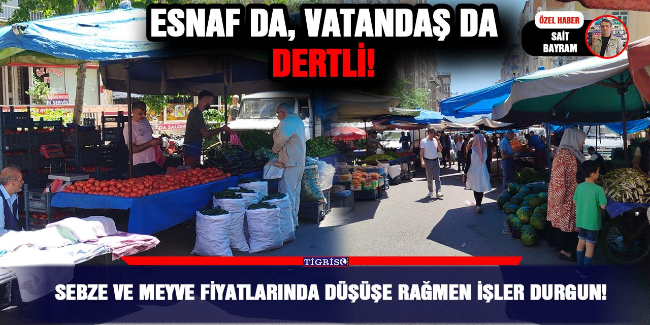 VİDEO - Sebze ve meyve fiyatlarında düşüşe rağmen işler durgun!